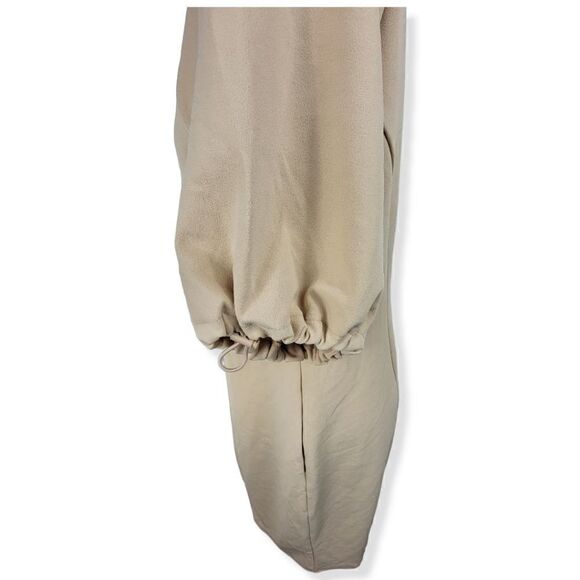 Alfani Creme Beige Dress with puff sleeves Medium - Picture 4 of 5